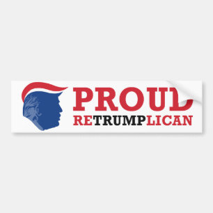 Autocollant De Voiture TrumpBumperTemp Président Retrumplican -.png