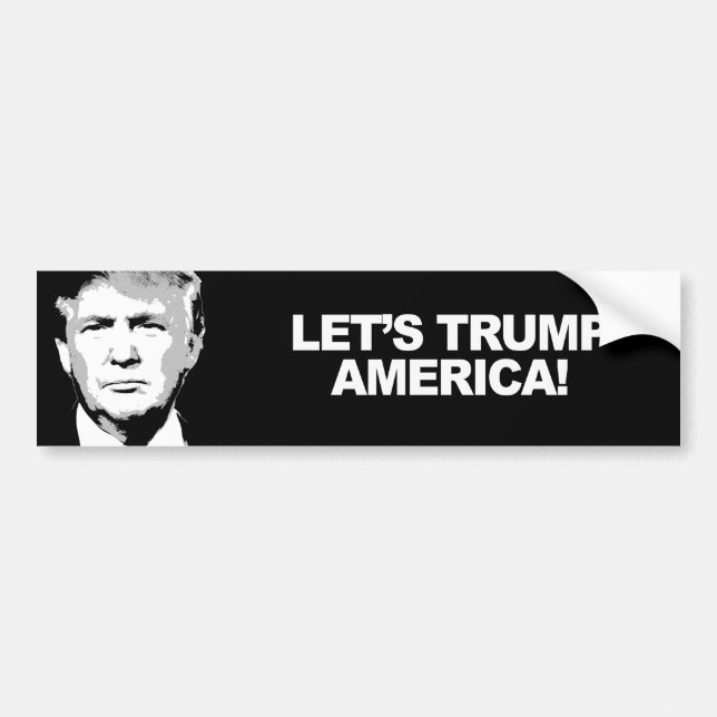 Autocollant De Voiture Trumpersticker - Trump America -.png (Devant)