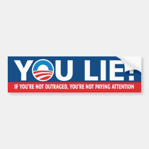 Autocollant De Voiture TU MENS ! Sticker Nobama Bumper