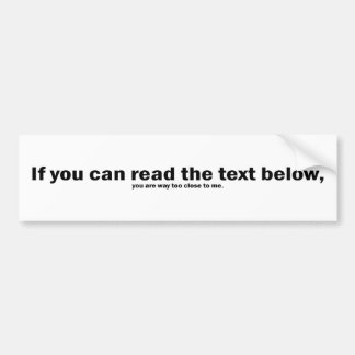 Autocollant De Voiture Tu peux read this...