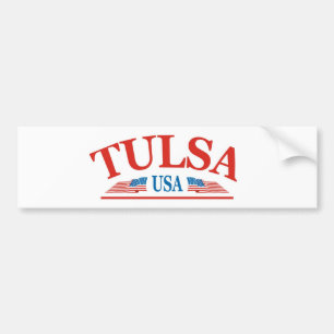 Autocollant De Voiture Tulsa l'Oklahoma Etats-Unis