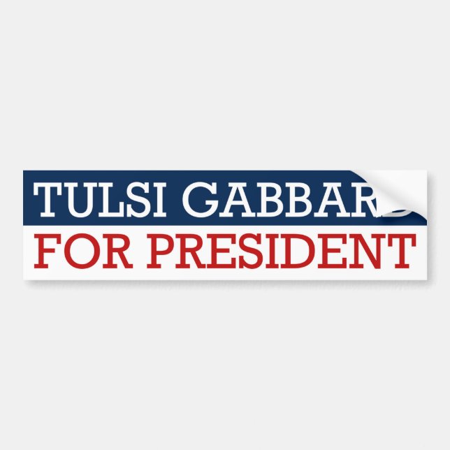 Autocollant De Voiture Tulsi Gabbard, Président (Devant)