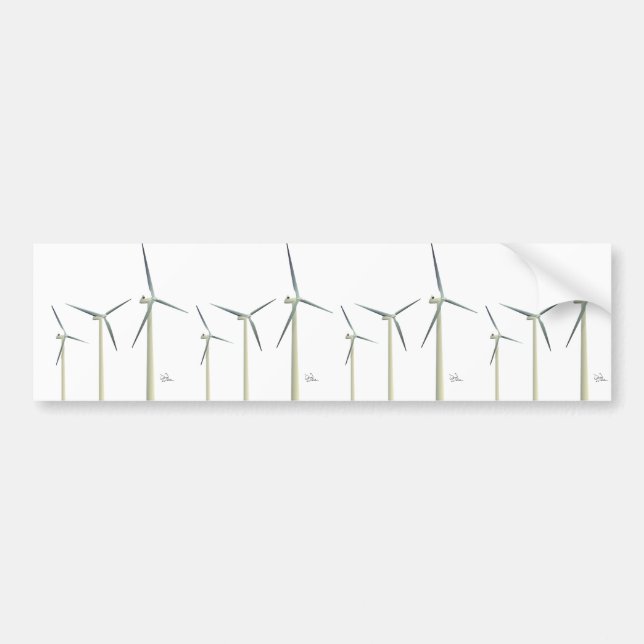 Autocollant De Voiture Turbine éolienne (Devant)