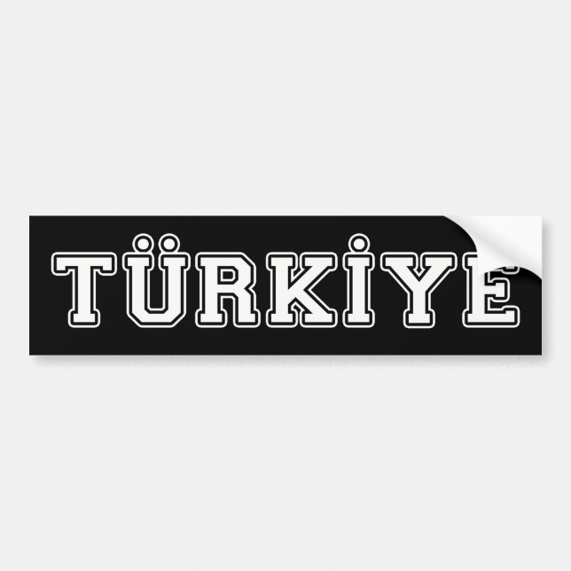 Autocollant De Voiture Türkiye (Devant)