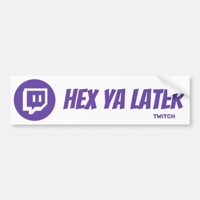 Autocollant De Voiture Twitch Tag (Devant)
