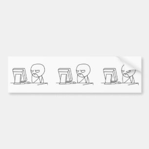 Autocollant De Voiture Type Meme - adhésif pour pare-chocs d'ordinateur