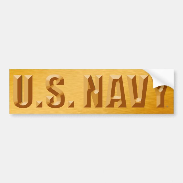 Autocollant De Voiture U.S. Adhésif pour pare-chocs de marine (Devant)