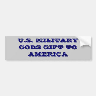 AUTOCOLLANT DE VOITURE U.S. CADEAU DE MILITARYGODS VERS L'AMÉRIQUE