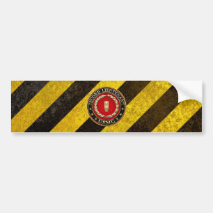 Autocollant De Voiture U.S. Marines: Second Lieutenant (USMC 2ndLt) [3D]