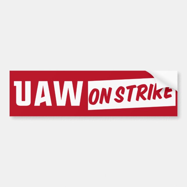 Autocollant De Voiture UAW En Grève 2023 Syndicat des travailleurs unis d (Devant)