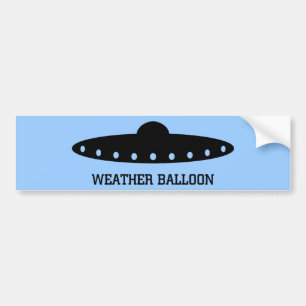 Autocollant De Voiture UFO de ballon de temps