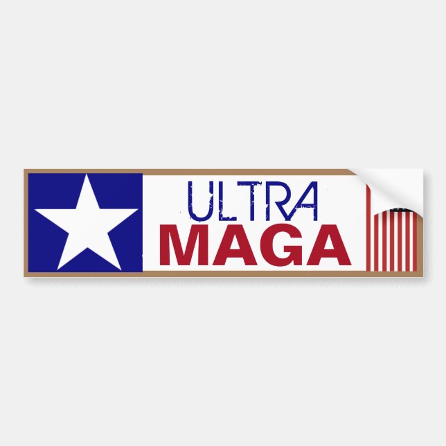 Autocollant De Voiture Ultra Maga (Devant)