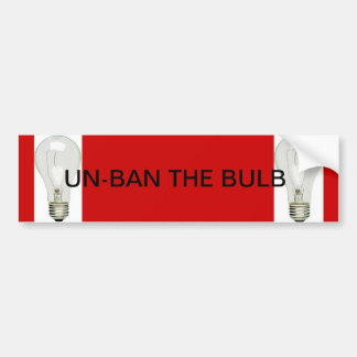 AUTOCOLLANT DE VOITURE UN-BAN L'AMPOULE