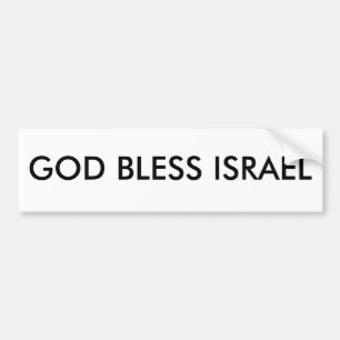 AUTOCOLLANT DE VOITURE UN DIEU BÉNISSENT L'ISRAËL
