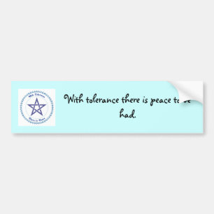 Autocollant De Voiture Un message paisible