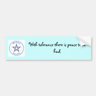 Autocollant De Voiture Un message paisible