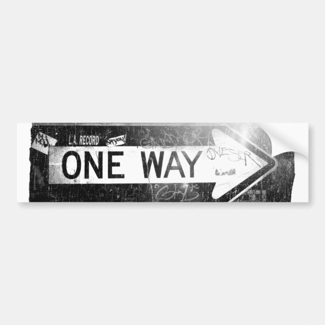 Autocollant De Voiture Un signe de manière (Devant)