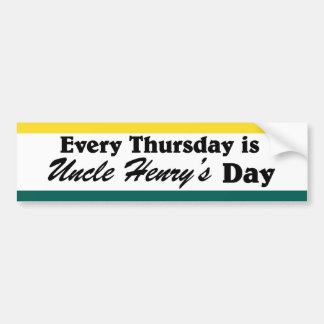 Autocollant De Voiture Uncle Henry's Bumper Sticker