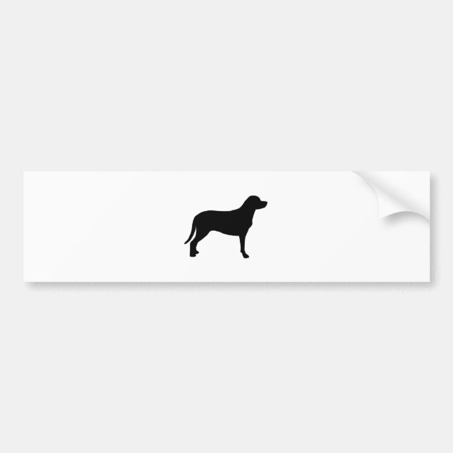 Autocollant De Voiture une plus grande silhouette suisse de chien de (Devant)
