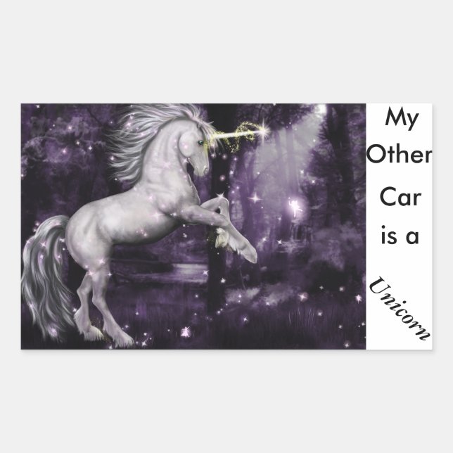 Autocollant de voiture Unicorn (Devant)
