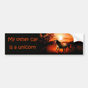 Autocollant De Voiture Unicorne