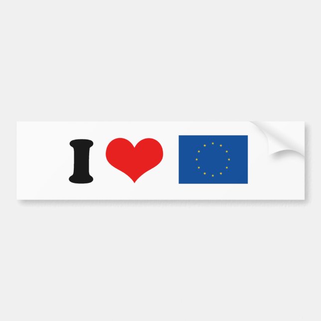 Autocollant De Voiture Union européenne (Devant)