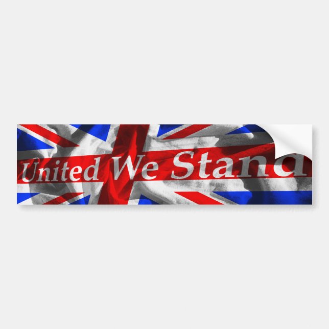 Autocollant De Voiture Union Jack 'nous a unis Stand (Devant)