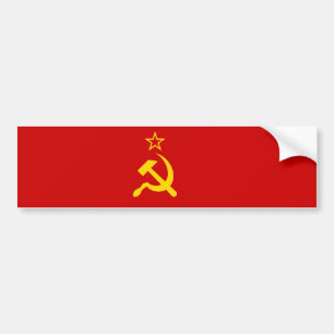 Autocollant De Voiture Union soviétique (URSS) (marteau communiste et fau