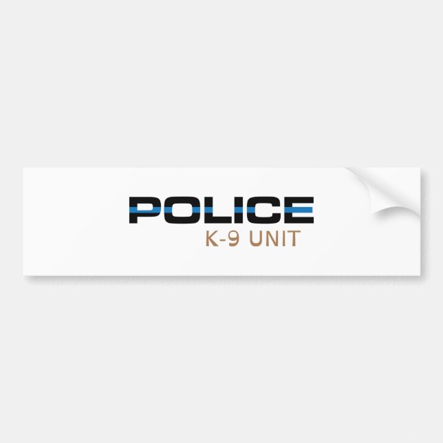 Autocollant De Voiture Unité de la police K-9 (Devant)