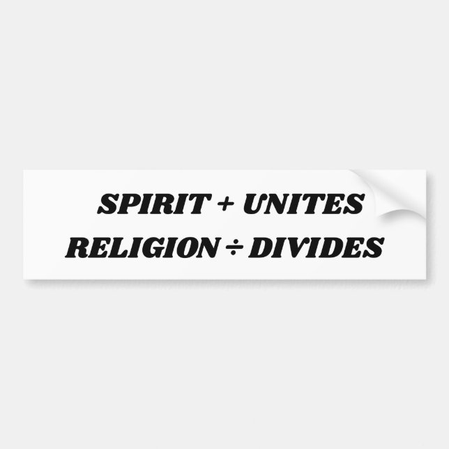 AUTOCOLLANT DE VOITURE UNITÉS SPIRITES (Devant)