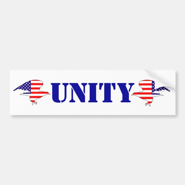 Autocollant De Voiture UNITY PARTY grand tente groupe de liberté drapeaux (Devant)
