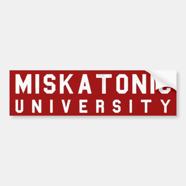 Autocollant De Voiture Université de Miskatonic (Devant)