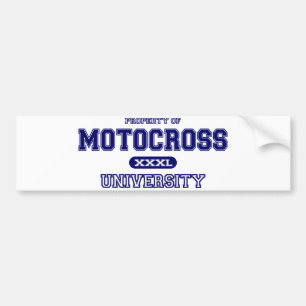 Autocollant De Voiture Université de motocross