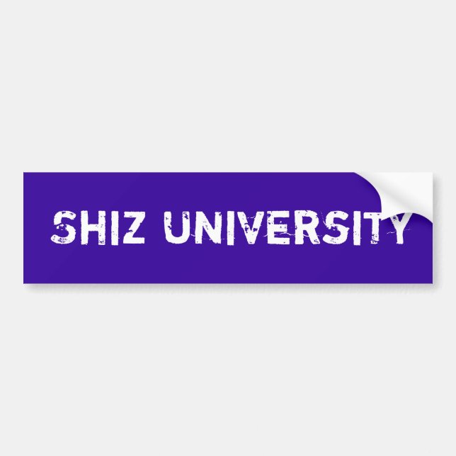 Autocollant De Voiture Université de Shiz (Devant)