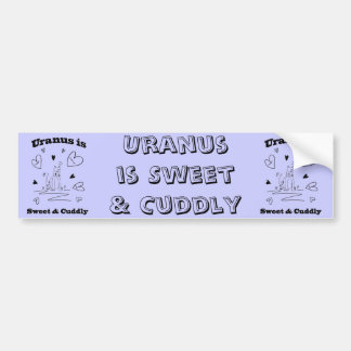 Autocollant De Voiture Uranus est adhésif pour pare-chocs doux et câlin