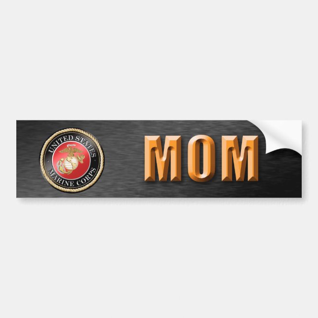 Autocollant De Voiture US Marine Corps Mère Bumper Sticker (Devant)