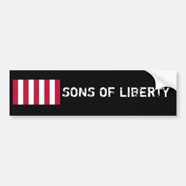 Autocollant De Voiture US_Sons_OfLiberty_9Stripes_Flag, FILS de la (Devant)