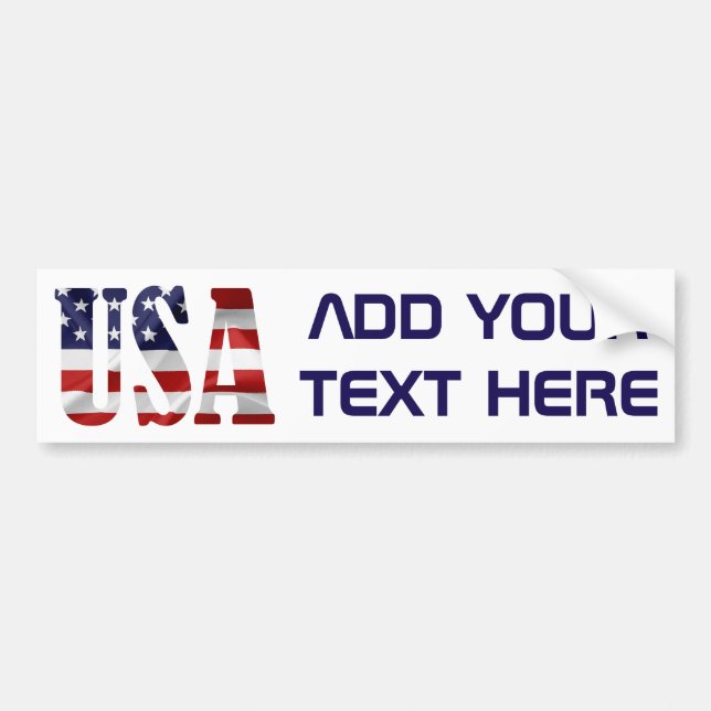 AUTOCOLLANT DE VOITURE USA (Devant)