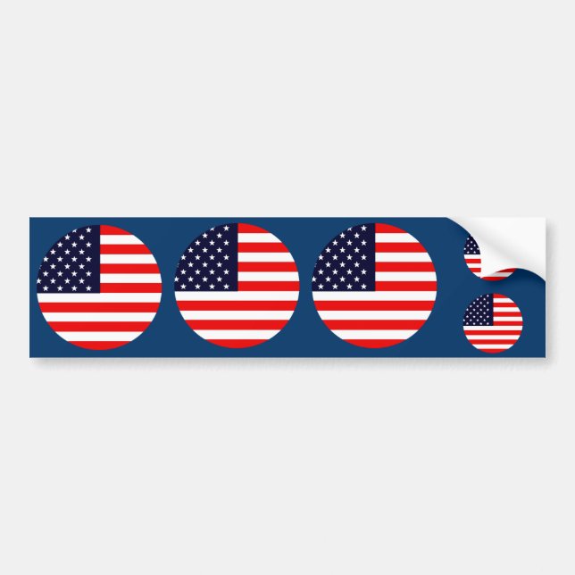 Autocollant De Voiture USA AMÉRICAIN US PLAG Multi-Stickers (Devant)