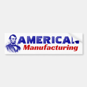 Autocollant De Voiture USA American Manufacturing Abraham Lincoln Abe