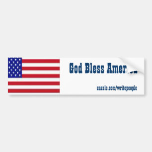 Autocollant De Voiture USA Bumper Sticker-God bless America