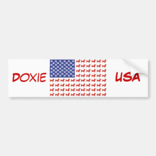Autocollant De Voiture USA Dachshund