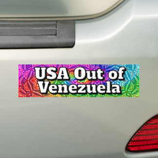 Autocollant De Voiture USA Out of Venezuela 