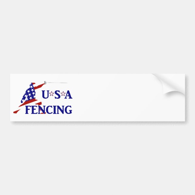 Autocollant De Voiture USA Patriotique clôture En Garde Sports (Devant)