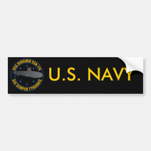 Autocollant De Voiture USS la Virginie