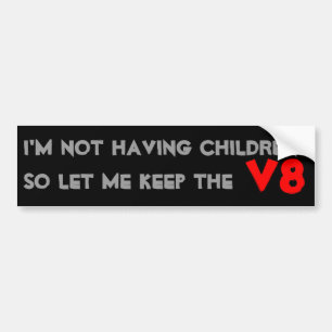 AUTOCOLLANT DE VOITURE V8