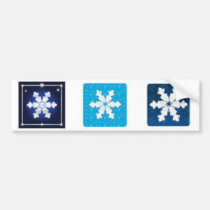 Autocollant De Voiture Vacances d'hiver Conte de fées Imaginaire Snowflak