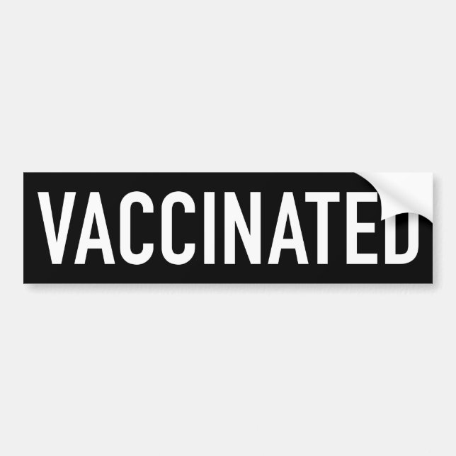 AUTOCOLLANT DE VOITURE VACCINÉ (Devant)