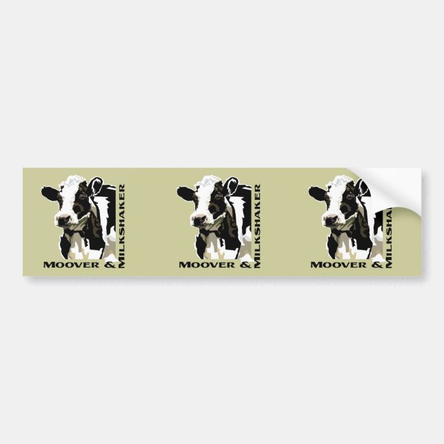 Autocollant De Voiture Vache laitière de Moover (Devant)