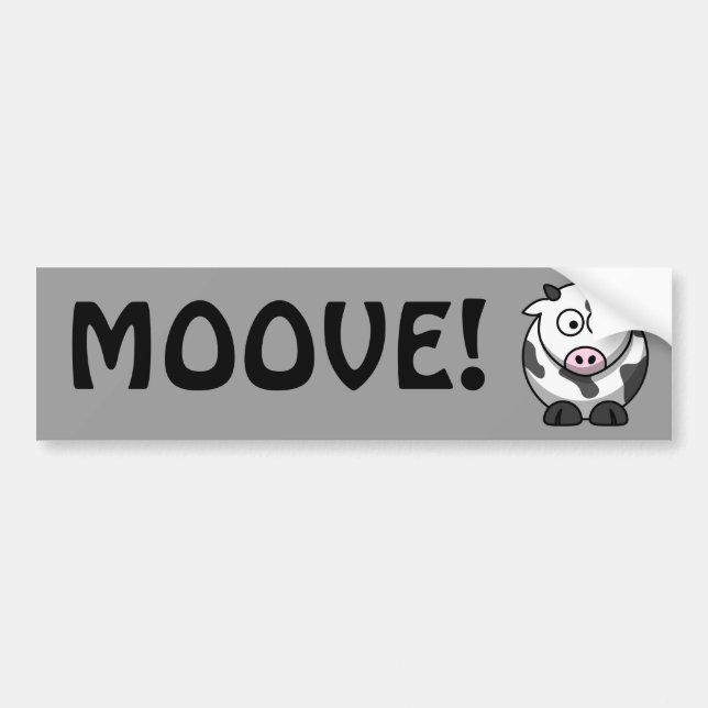 Autocollant De Voiture Vache mûre (Devant)